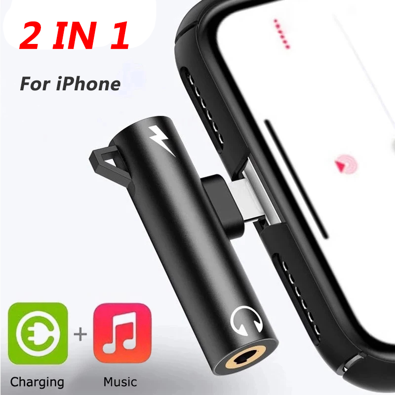 Wired Earphone Lightning - 2 In1 アダプタスプリッタ iPhone 14 13