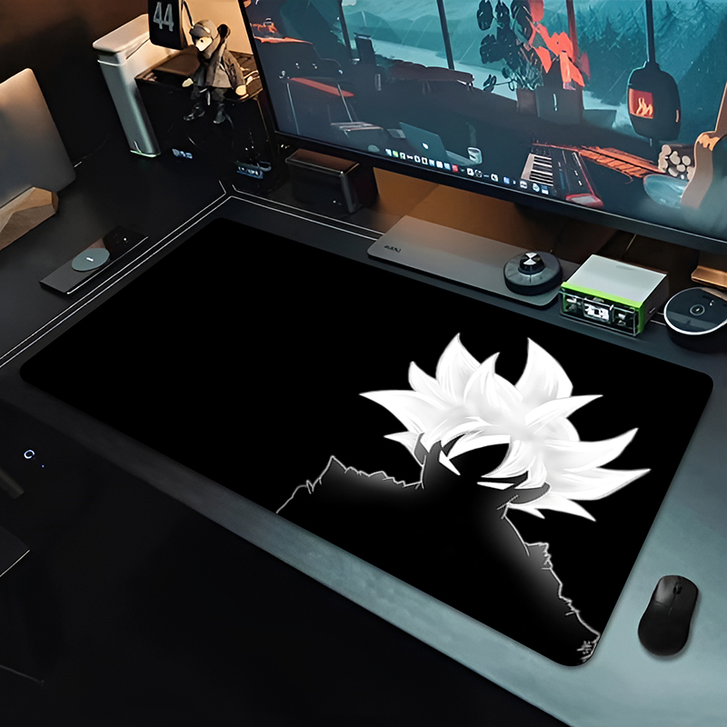 Tablet Cute Accessories - DBZ ブラックアニメマウスパッドドラゴンボール大型 PC コンピュータデスクマット抗摩耗ゲーミングマウスパッドキーボードゲーマーアクセサリーテーブルパッド