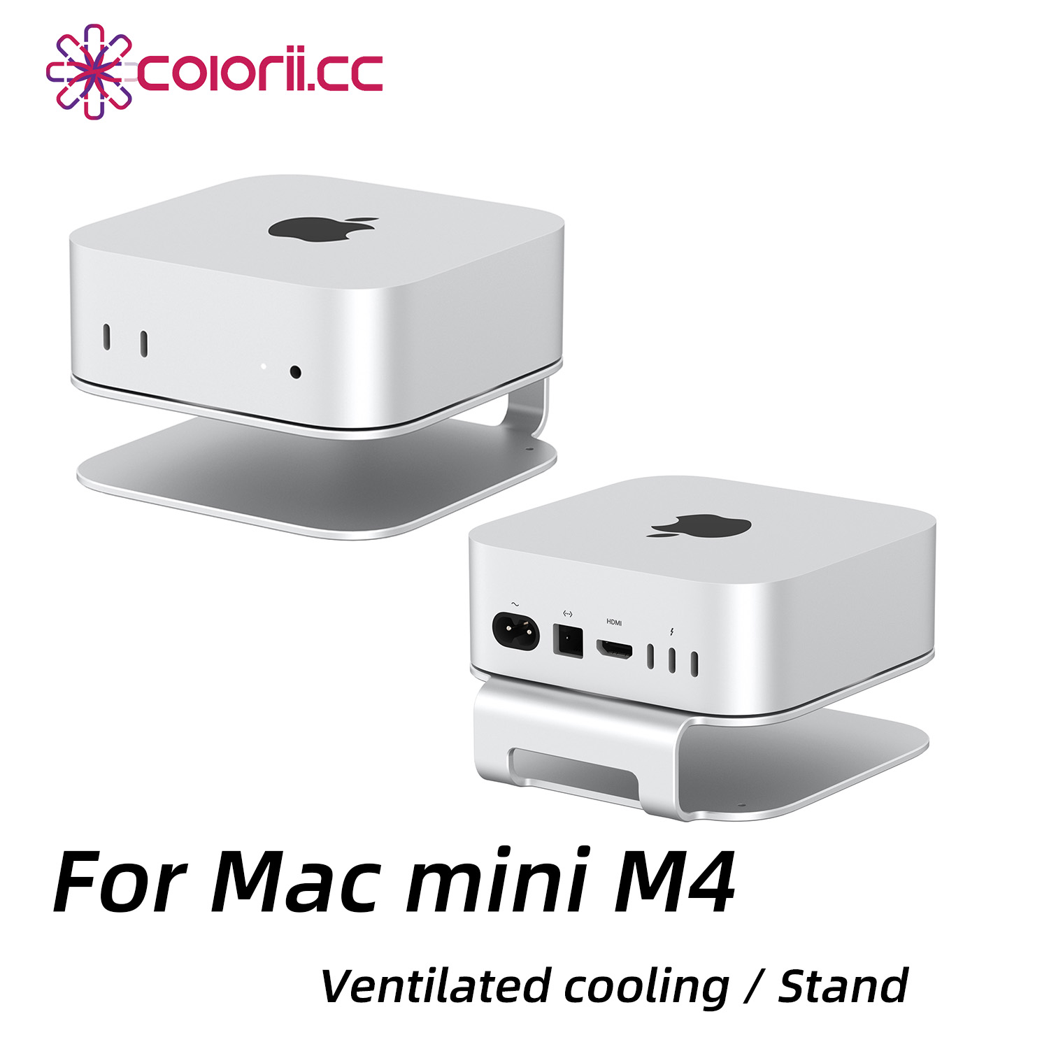 Cooling Stand Tablet - Colorii デスクトップスタンド Mac Mini M4/M4 Pro