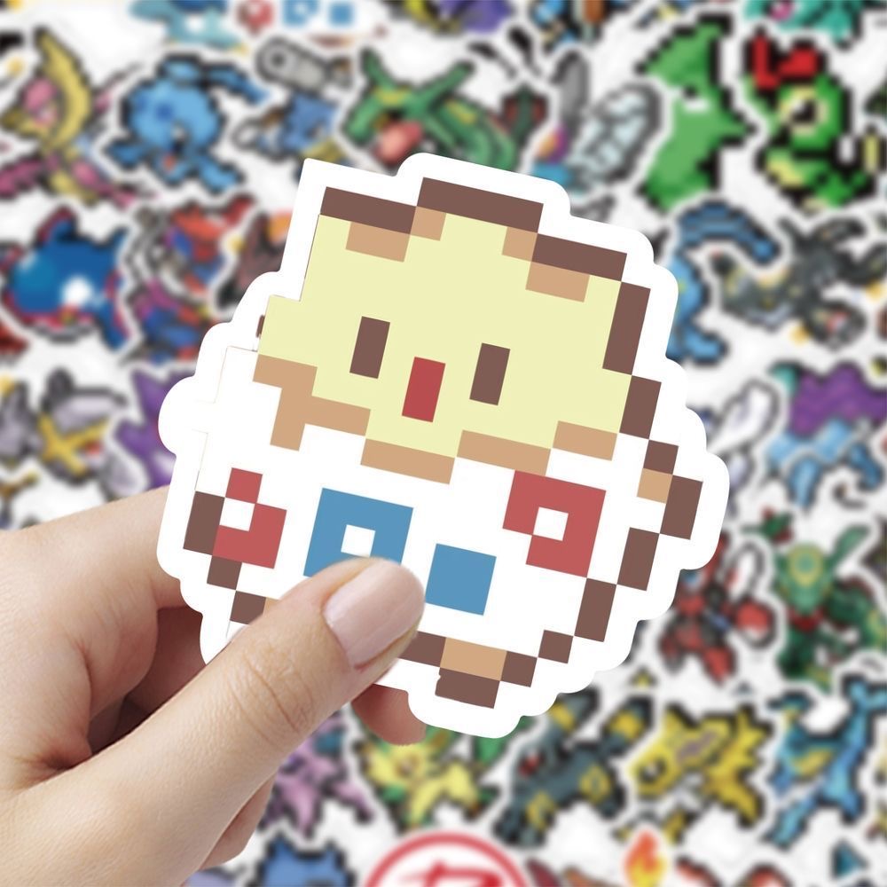 60枚入り ピクセルポケモンステッカー かわいいポケットモン - Tablet Cute Accessories のレビューと価格