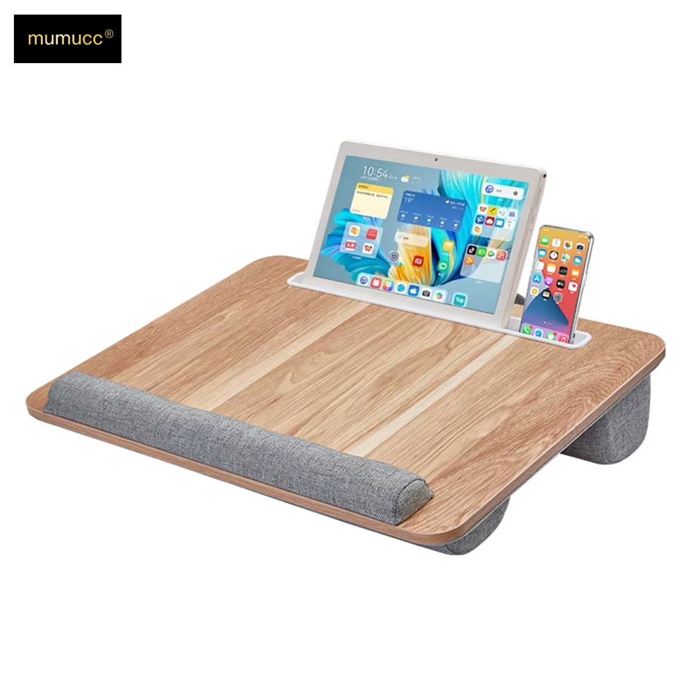 Mumucc-木製の吊り下げ式ベッド学習テーブル、ハンドル付 - Tablet Lap Desk のレビューと価格