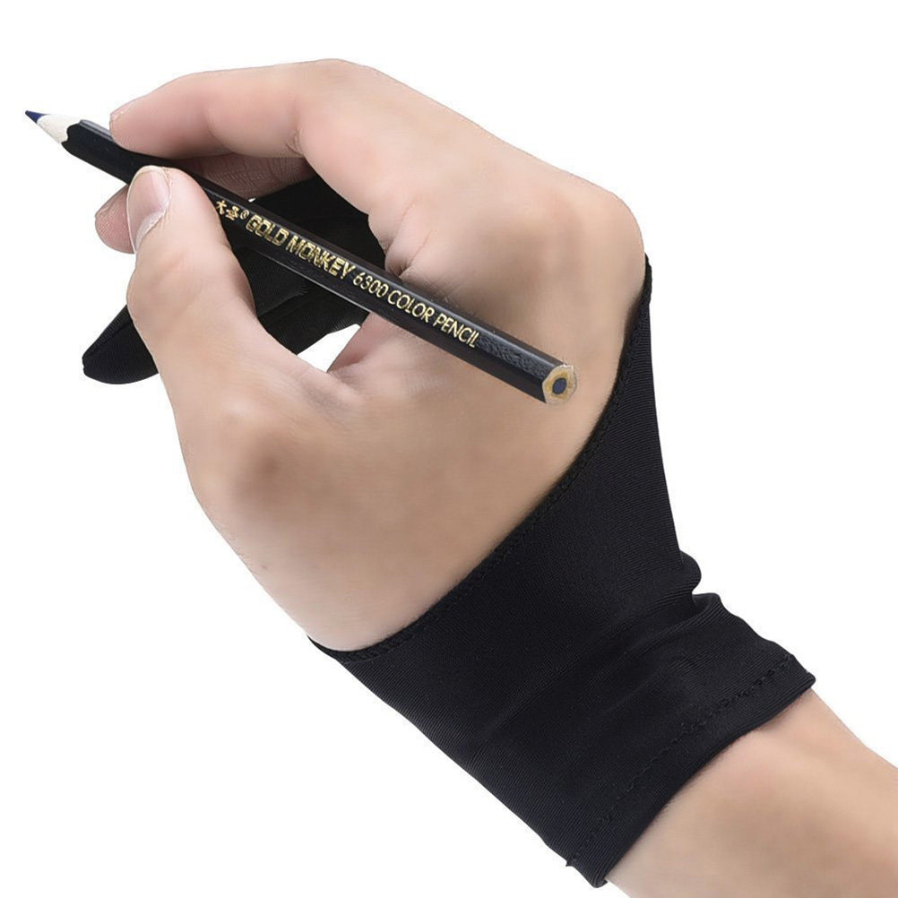 2枚入り、2本指用、通気性の良いアーティスト用手袋。タブレッ - Drawing Glove Artist のレビューと価格