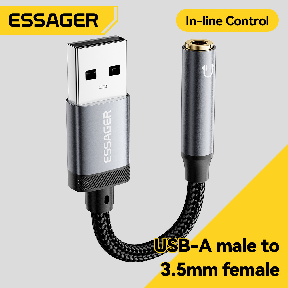 Essager USB-3.5mmオーディオケーブル、外部サ - Wired Earphone Lightning のレビューと価格